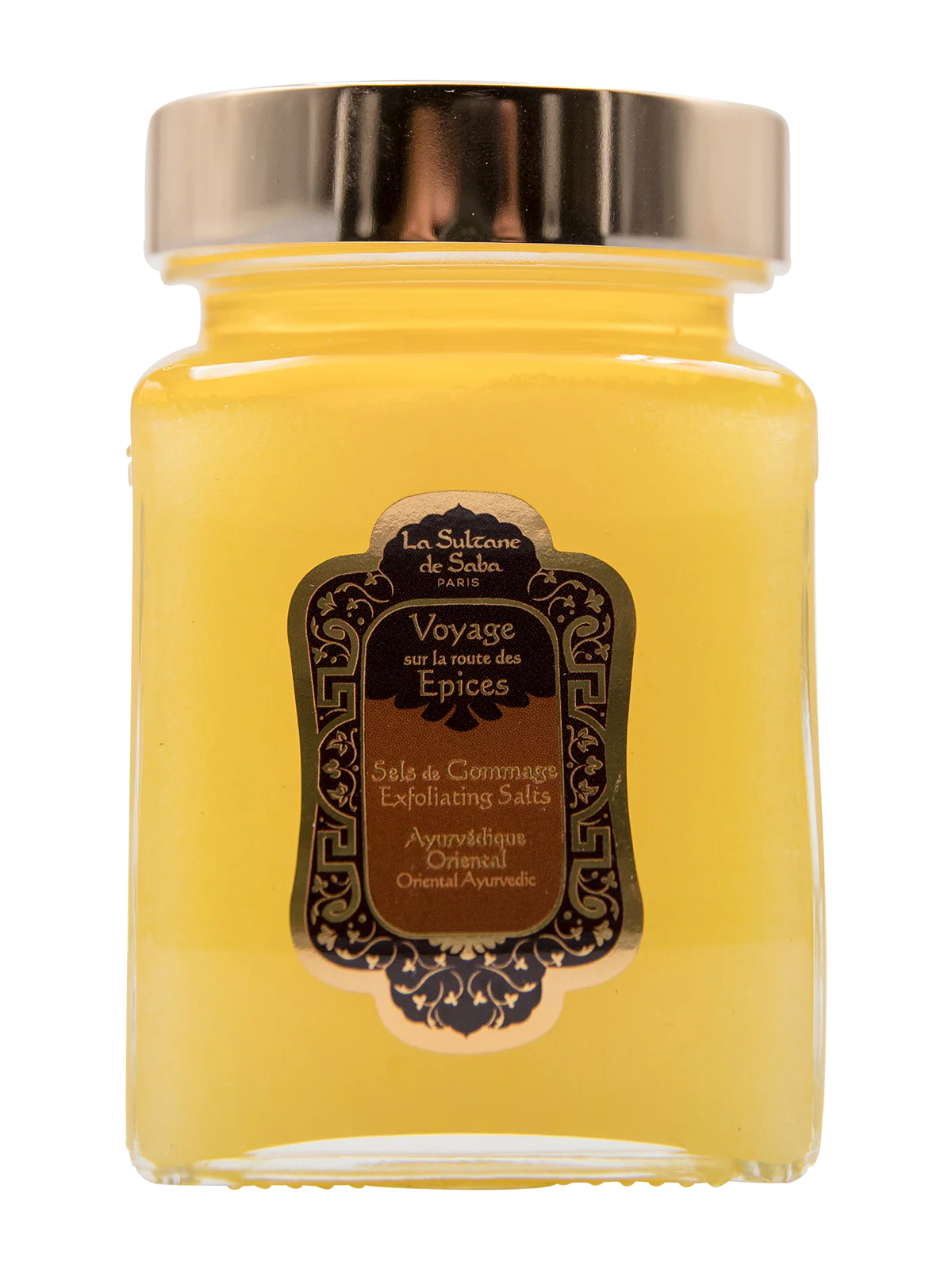 La Sultane de Saba – Sels de gommage “Senteur ayurvédique, oriental, ambre, vanille et patchouli” – 300 gr.